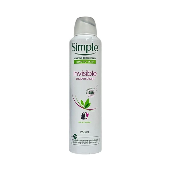 Simple Kind To Skin Invisible Antiperspirant Deodorant Spray