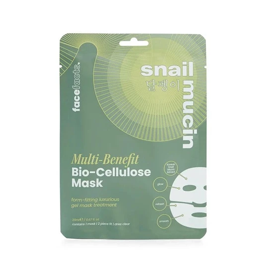 Face Facts Snail Mucin Multi Benefit Bio Cellulose Mask