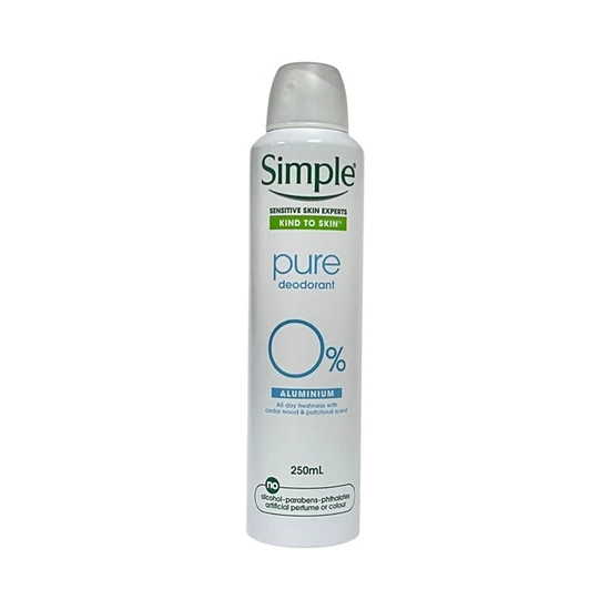 Simple Kind To Skin Pure Deodorant Spray