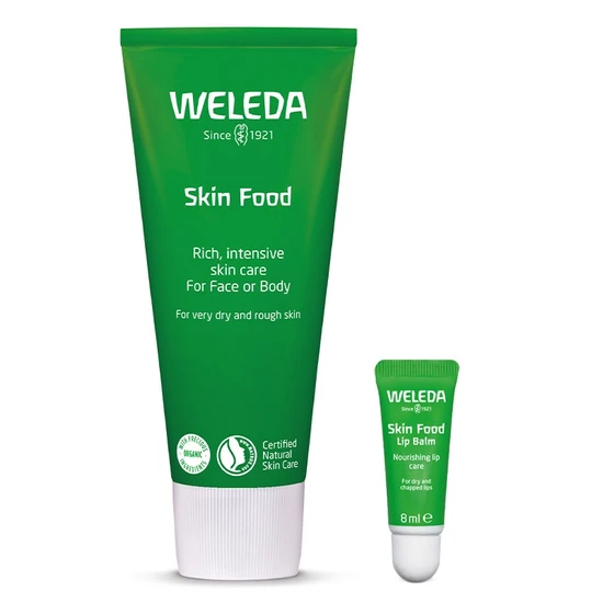 Weleda Skin Food 75ml & Skin Food Lip Balm 8ml Duo