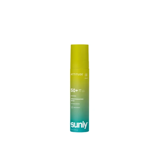 Attitude Sunly Unscented Mineral Sunscreen Spray SPF 50+