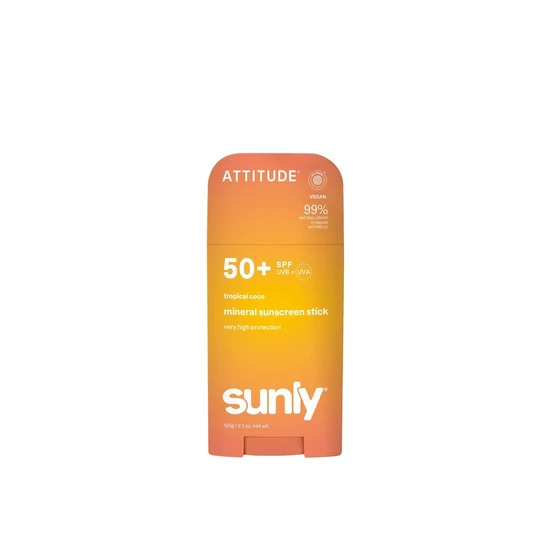 Attitude Sunly Mineral Sunscreen Stick SPF 50+ Tropical Coco