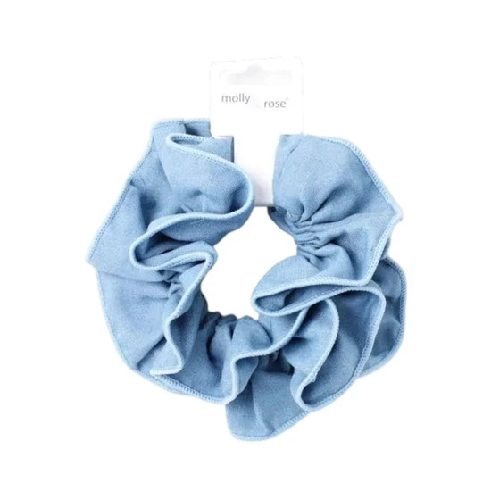 Molly And Rose Double Layered Denim Style Scrunchie
