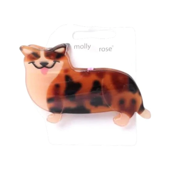 Molly And Rose Corgi Dog Shaped Hair Clamp