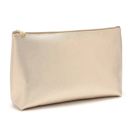 Victoria Green 'Mia' Large Makeup Bag Gold