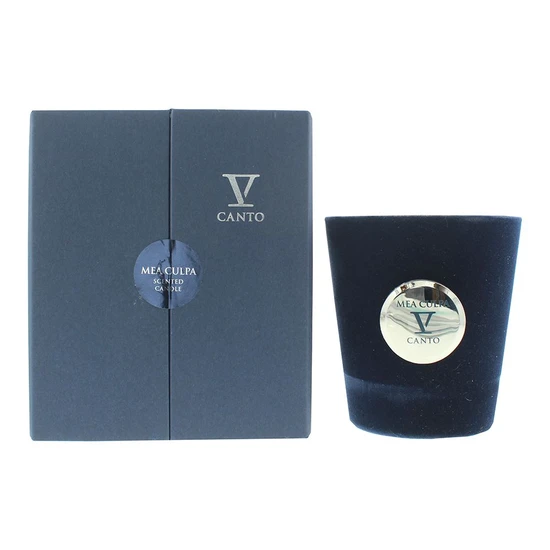 V Canto Mea Culpa Flocked Glass Candle