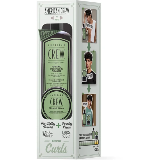 American Crew Forming Duo Gift Set Pre Styling Cleanser + Foaming Cream