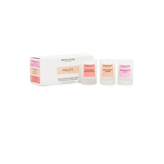 Revolution Mini Scented Candle Trio Fruity