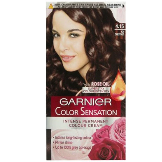 Garnier Colour Sensation Intense Permanent Colour Cream 4.15 Icy Chestnut