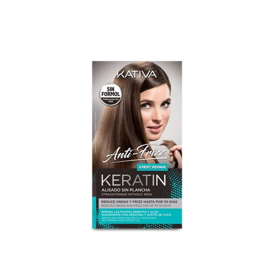 Kativa Anti-Frizz Xpert Repair Keratin Straightening Without Iron Kit