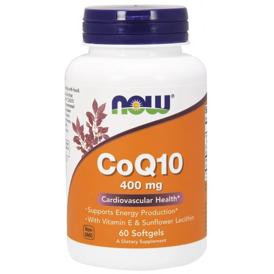 Now Foods Coq10 With Lecithin & Vitamin E 400Mg - 60 Softgels
