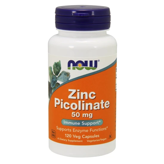 Now Foods Zinc Picolinate Capsules 50Mg - 120 Capsules