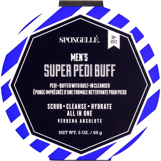 Spongelle Men's Super Pedi Buffer Verbena Absolute