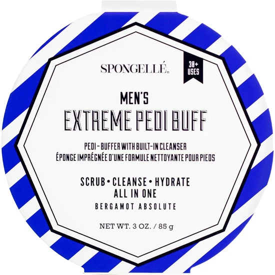 Spongelle Men's Extreme Pedi Buffer Bergamot Absolute
