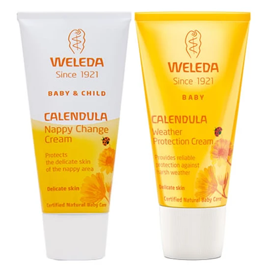 Weleda Calendula Nappy Change Cream & Weather Cream Duo