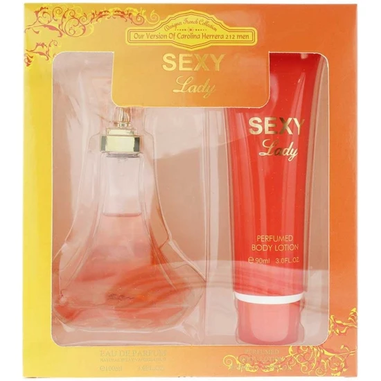 Designer French Collection Sexy Lady Eau De Parfum 100ml Gift Set