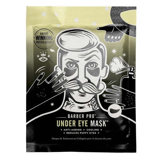 BeautyPro Barber Pro Under Eye Mask With Activated Charcoal & Volcanic Ash