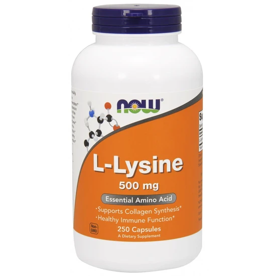 Now Foods L-Lysine 500Mg Capsules 250 Capsules