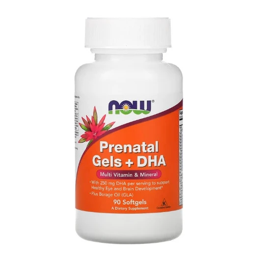 Now Foods Prenatal Gels + Dha 90 Softgels