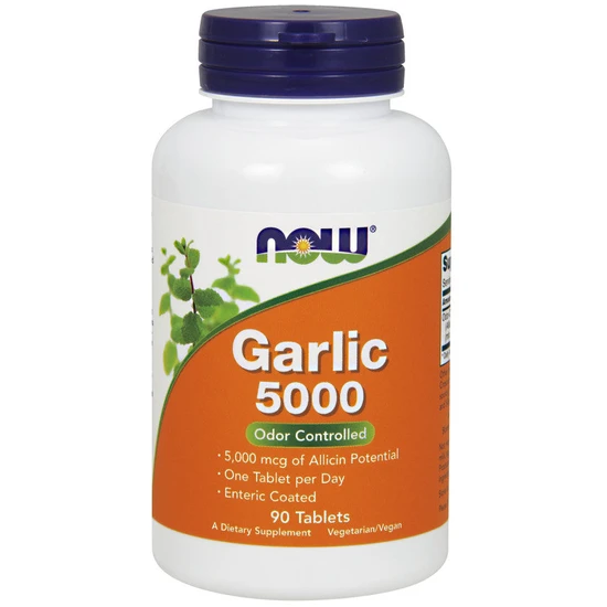 NOW Foods Garlic 5000 Odour Controlled