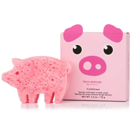 Spongelle Farm Animals Collection Peggy Pig