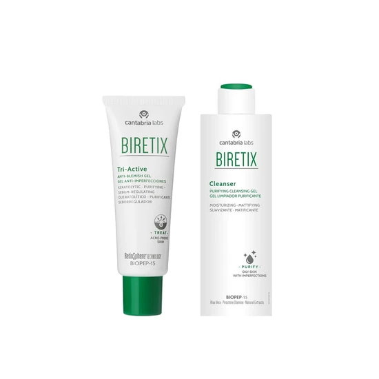 Biretix Anti-Blemish Tri-Active Gel + Cleanser Routine