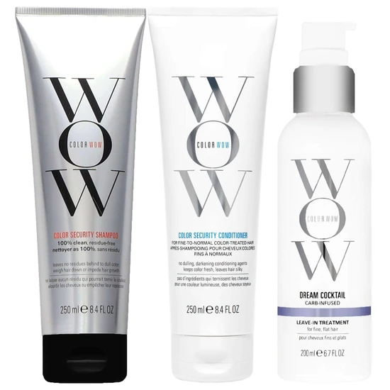 Color Wow Bundles Trio: Colour Security Shampoo, Colour Security Conditioner & Dream Cocktail