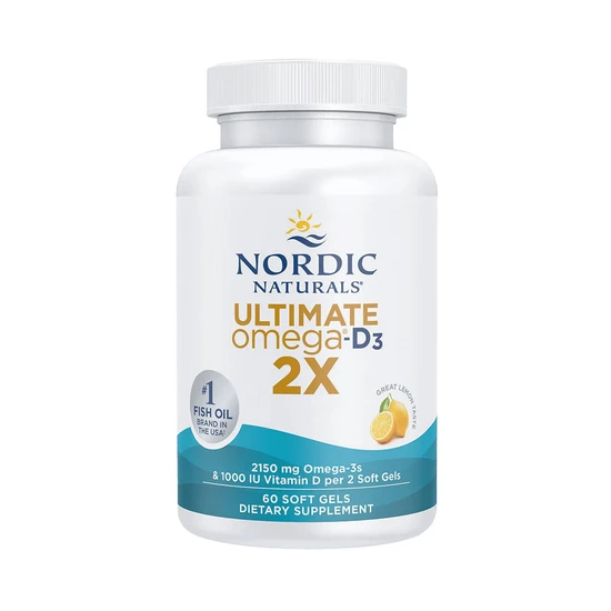 Nordic Naturals Ultimate Omega 2x With Vitamin D3 2150mg Lemon