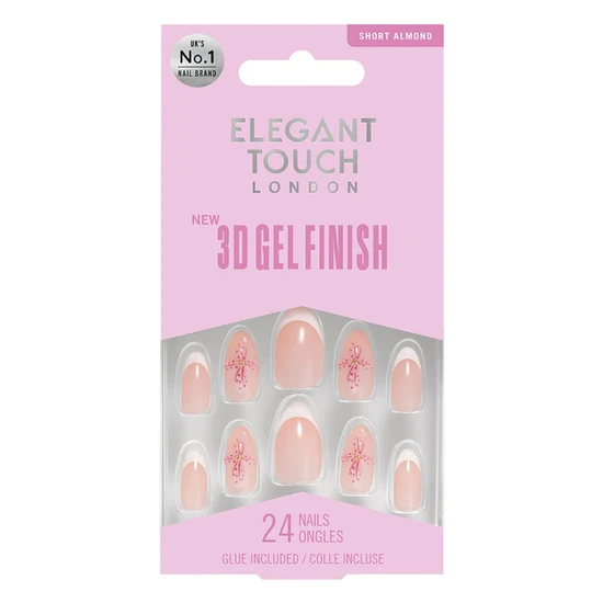 Elegant Touch Gel Finish Nails Orchid Bloom