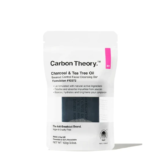 Carbon Theory Charcoal & Tea Tree Oil Facial Cleansing Bar