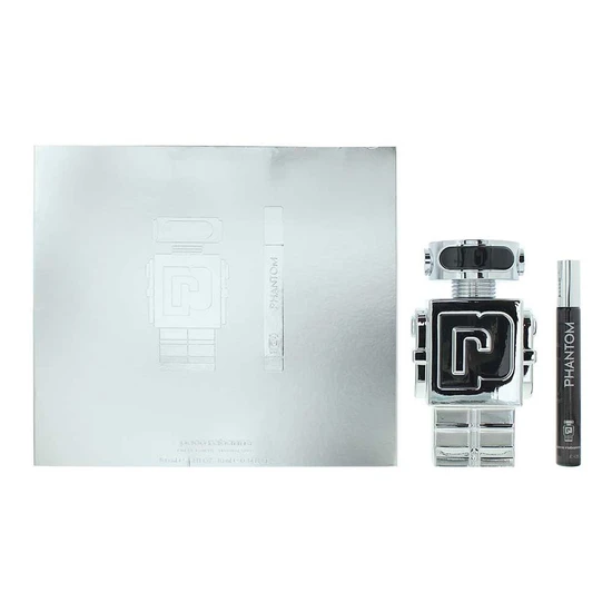 Paco Rabanne Phantom Gift Set 100ml Eau De Toilette + 10ml Eau De Toilette