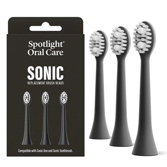 Spotlight Sonic Toothbrush Replacement Heads Black