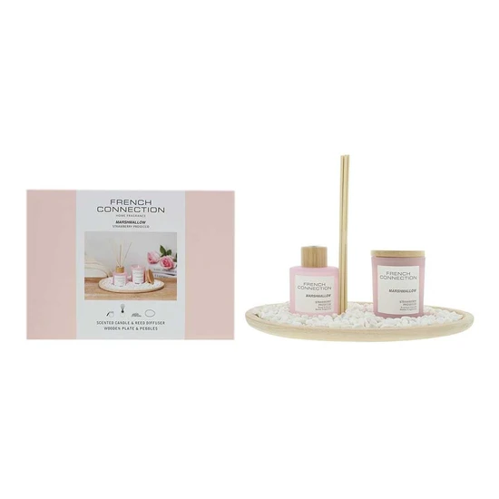 French Connection Pastel Collection Marshmallow Diffuser + Candle