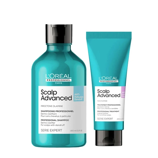 L'Oréal Professionnel Serie Expert Scalp Advanced Anti-Dandruff Dermo-Clarifier Shampoo & Hair Treatment Duo