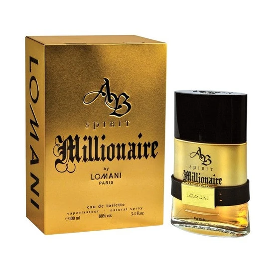 Lomani Ab Spirit Gold Millionaire Men Eau De Toilette