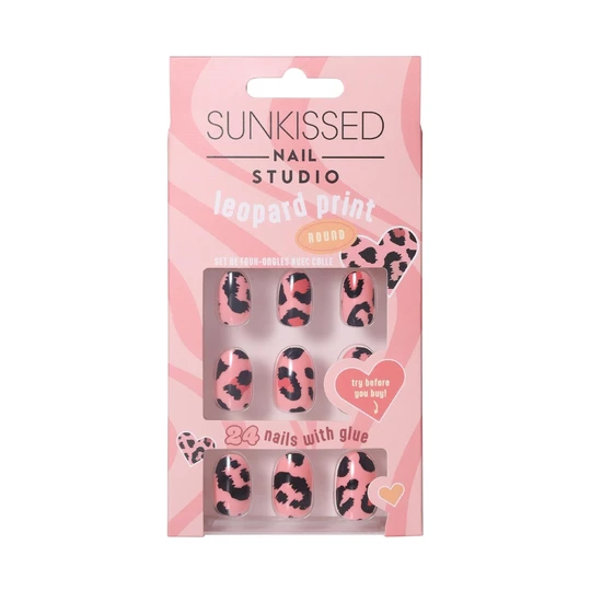 Sunkissed Nail Studio Leopard Print Round