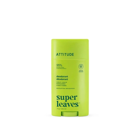Attitude Super Leaves Deodorant Aluminum-Free Pear & Amber