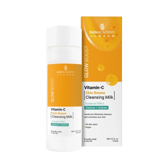 Skin Academy Glow Boost Vitamin C Skin Renew Cleansing Milk