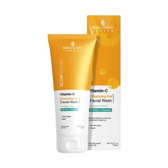 Skin Academy Glow Boost Vitamin C Cleansing Gel Facial Wash
