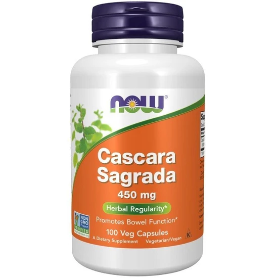 Now Foods Cascara Sagrada 450Mg 100 Veg Capsules