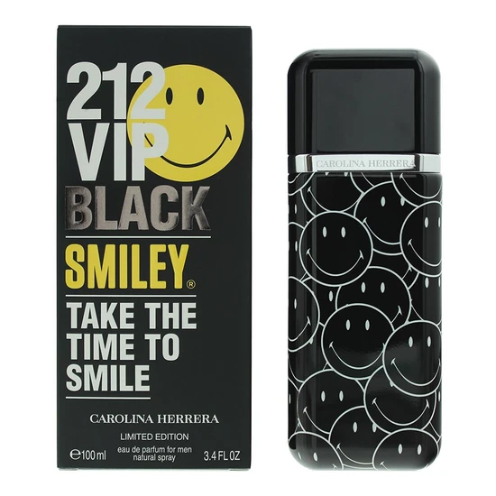 Carolina Herrera 212 VIP Black Smiley Limited Edition Eau De Parfum