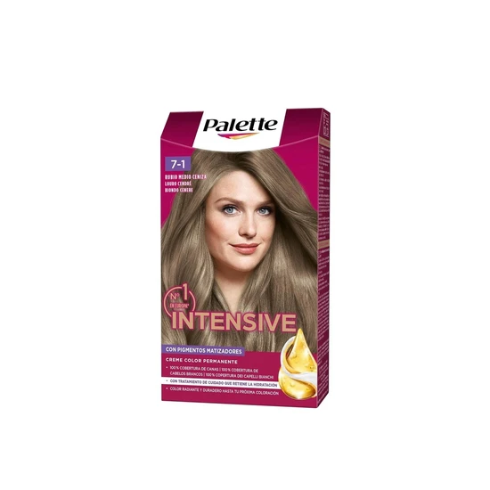 Schwarzkopf Palette Intensive Creme Colour Permanent Hair Dye 7-1 Medium Ash Blonde