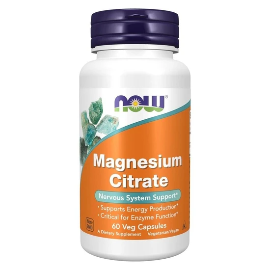 Now Foods Magnesium Citrate 400Mg Capsules 60 Capsules