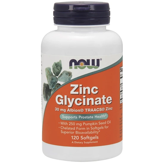 NOW Foods Zinc Glycinate Softgels