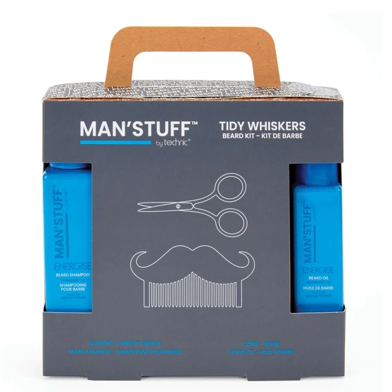 Man'stuff Tidy Whiskers Gift Set