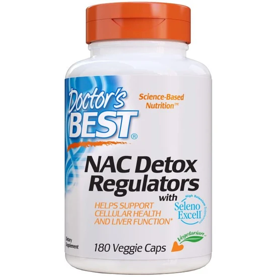 Doctor's Best Nac Detox Regulators Vegicaps 180 Vegicaps