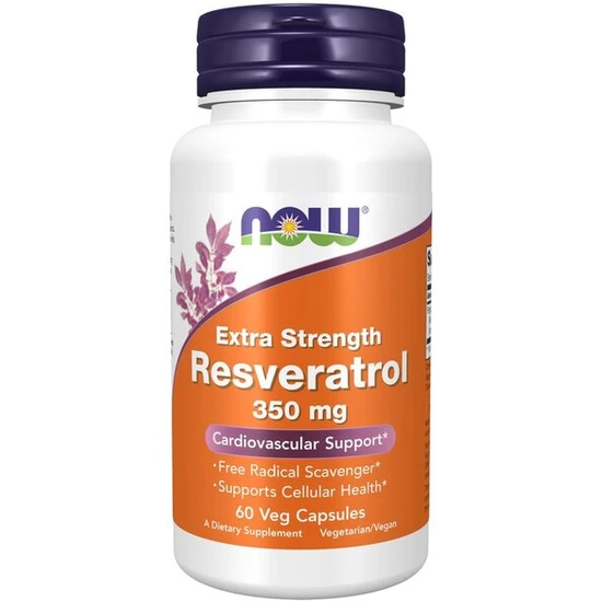 NOW Foods Resveratrol, Extra Strength 350mg Vegicaps