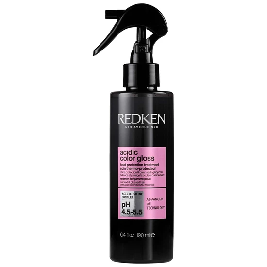 Redken Acidic Colour Gloss Heat Protection Leave-In Treatment 230°c Hair Shine Spray