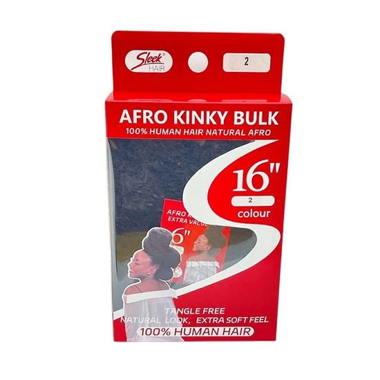 Sleek Hair Afro Kinky Bulk 16'' / 1