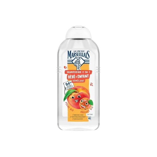 Le Petit Marseillais 2-In-1 Kids Organic Peach & Apricot Shampoo